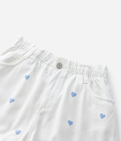 Short Infantil en Jeans Clochard con Estampado de Corazones – Talle 5 a 14 años 4