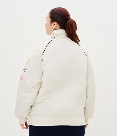 Campera Bomber Oversized en Microfibra con Lettering Curve & Plus Size 5