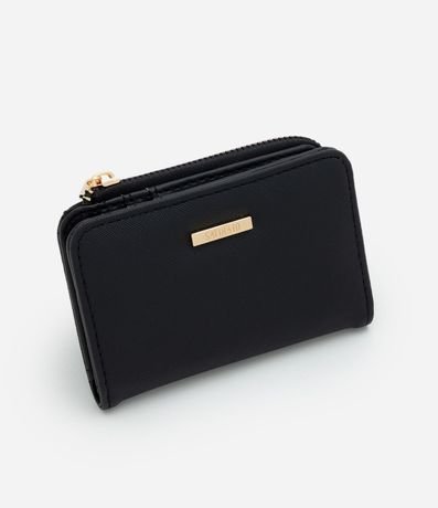 Billetera Mediana en PU con Bolsillo Pequeño Para Tarjeta