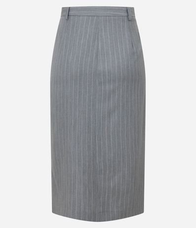 Pollera Lápis en Sastrería con Encaje Delantero 6