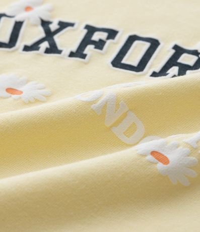 Remera Infantil Slim con Lettering Oxford Street y Flores - Talle 5 a 14 años 3