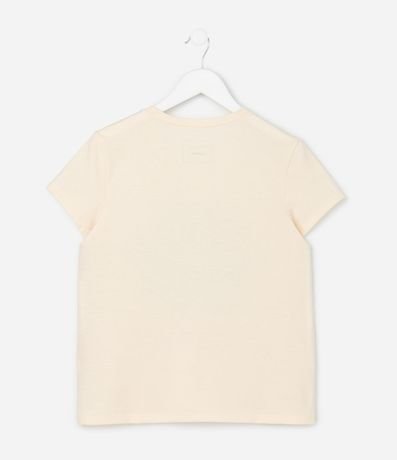 Remera Infantil con Estampa Flor Bloom Eggnog - Talle 5 a 14 años 2