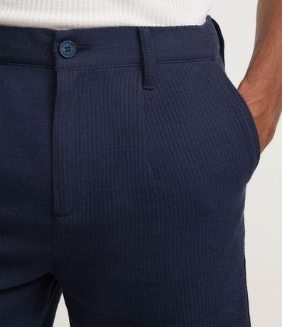 Bermuda Texturizada en Algodón con Lazo y Bolsillos 3