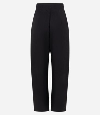 Pantalón Barrel en Sastrería con Cierre Deslocado y Pliegues 6