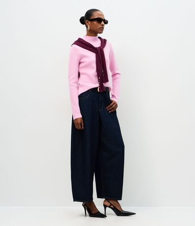 Blusa de Punto con Cuello Alto 3
