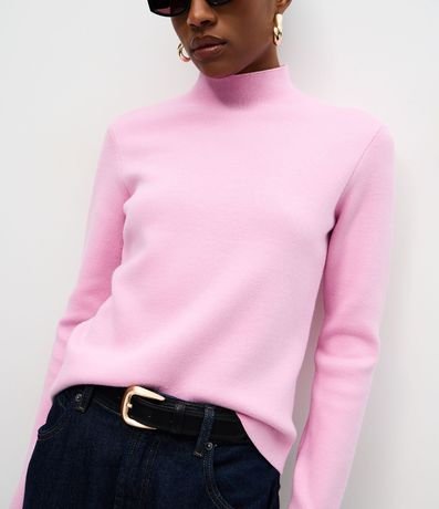 Blusa de Punto con Cuello Alto 6