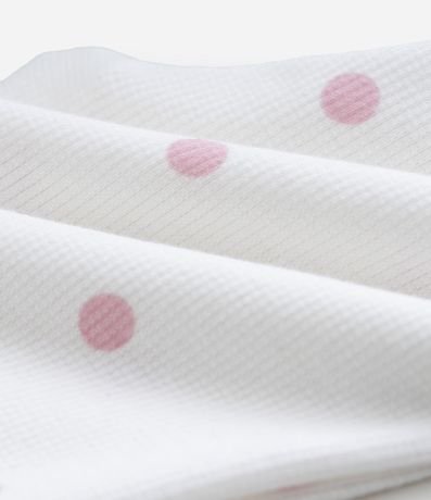 Pantalón Legging Infantil en Rib con Estampado de Lunares y Moña – Talle RN a 18 Meses 3