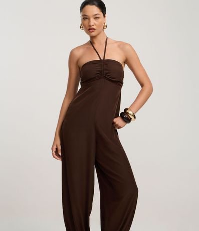 Mono Boho Aladim Frente Única en Viscosa con Busto Fruncido 2