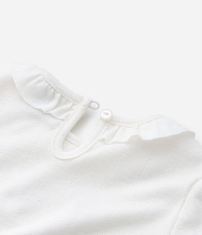 Remera Infantil en Pointelle con Estampado de Poodle – Talle 0 a 18 Meses 4