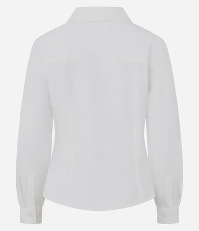 Camisa en Tricolina Estructurada con Bajo Redondeado 7