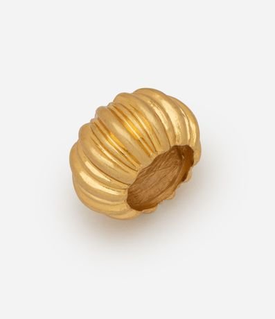 Maxi Anillo en Metal con Efecto Plegado