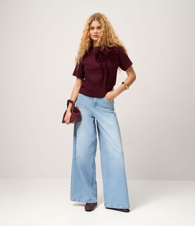 Remera Manga Corta con Lazo Delantero Figurativo 3