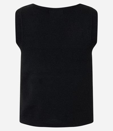 Chaleco en Punto con Cierre por Botones 7