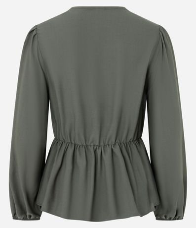 Blusa Texturizada en Viscosa con Volado en el Bajo 8