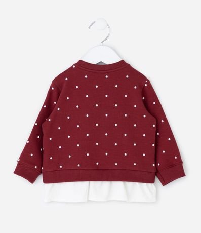 Conjunto Infantil con Conejitos Aplicados y Pantalón de Lunares – Talle 0 a 18 Meses 4