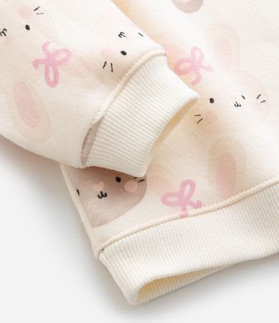 Conjunto Infantil en Algodón con Estampado de Conejo - Talle 0 A 18 Meses 9