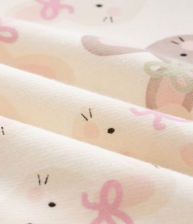 Conjunto Infantil en Algodón con Estampado de Conejo - Talle 0 A 18 Meses 10