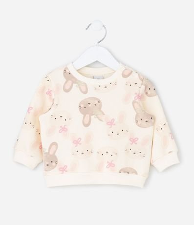 Conjunto Infantil en Algodón con Estampado de Conejo - Talle 0 A 18 Meses 3