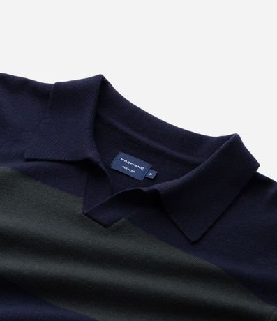 Suéter Masculino Polo a Rayas en Viscosa 7