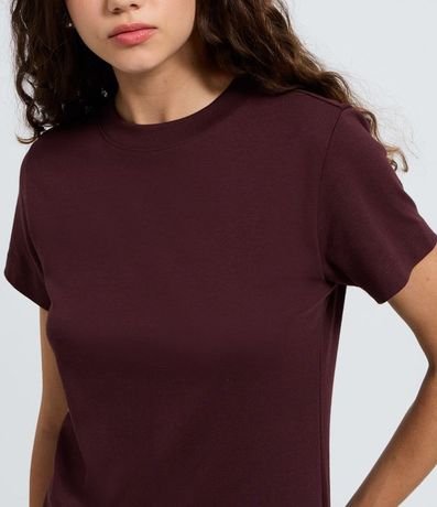 Blusa Básica en Algodón Interlock con Cuello Redondo 3