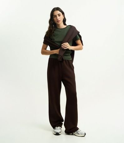 Blusa Básica en Algodón Interlock con Cuello Redondo 2