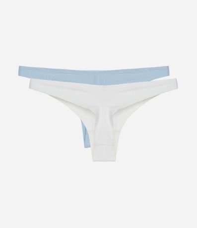 Kit 02  Bombachas Bikini Hilo Doble en Algodón 2