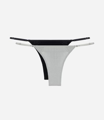 Kit 02 Bombachas Colaless Hilo en Viscosa