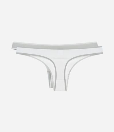 Kit 02 Bombachas Bikini hilo con Biés Contrastantes 2