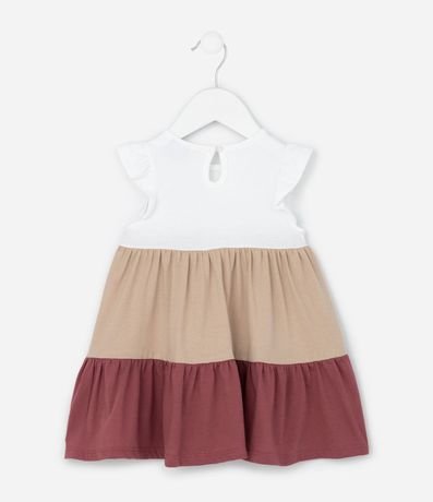 Vestido Infantil con Marias y Lazo Aplicado – Talle RN a 18 Meses 2