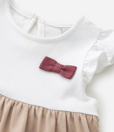Vestido Infantil con Marias y Lazo Aplicado – Talle RN a 18 Meses 6