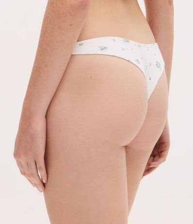 Kit 02 Bombachas Bikini Hilo Doble en Algodón con Estampado Floral 5