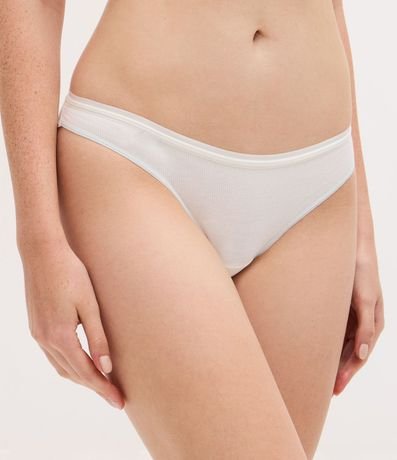 Kit 02 Bombachas Bikini Hilo Doble en Algodón con Lateral Mediano 3