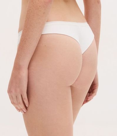 Kit 02 Bombachas Bikini Hilo Doble en Algodón con Lateral Mediano 5