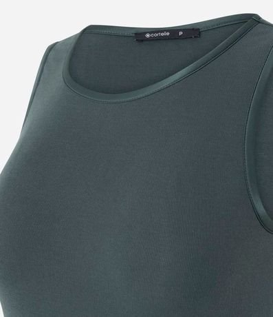 Blusa Básica en Viscosa con Cuello Redondo 3