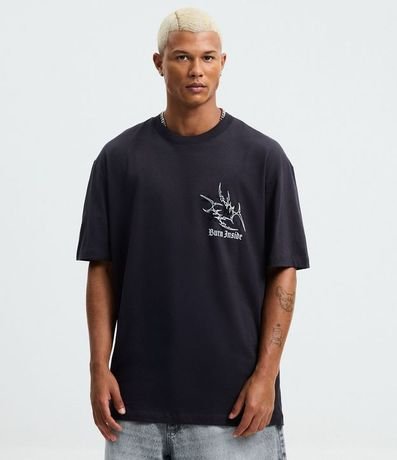 Remera Regular en Algodón con Estampa Dystopia 1