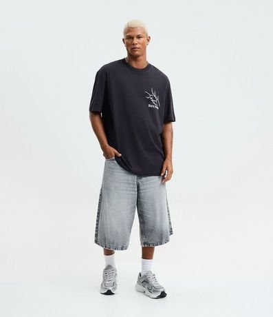 Remera Regular en Algodón con Estampa Dystopia 1