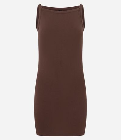 Vestido Corto en Algodón con Escote Canoa 6