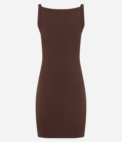 Vestido Corto en Algodón con Escote Canoa 7