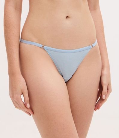 Kit 02 Bombachas Colaless Hilo Doble en Algodón con Lateral Fina Ajustable 3