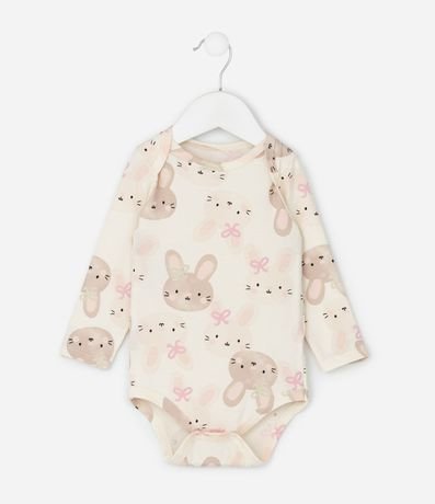 Body Infantil con Estampa de Conejito – Talle 0 a 18 Meses 2