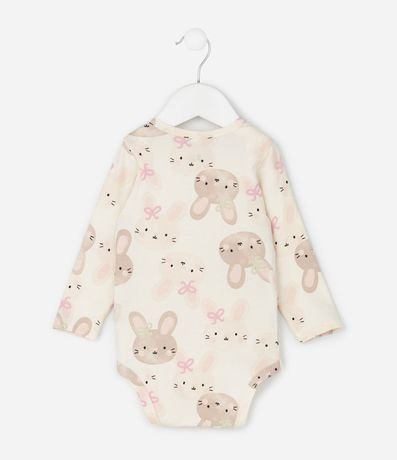Body Infantil con Estampa de Conejito – Talle 0 a 18 Meses 3