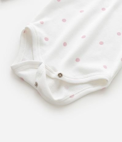 Body Infantil en Rib de Lunares con Lazo Aplicado – Talle 0 a 18 Meses 7