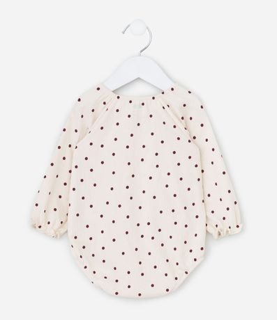 Body Infantil Texturizado con Estampado de Lunares – Talle RN a 18 Meses 2