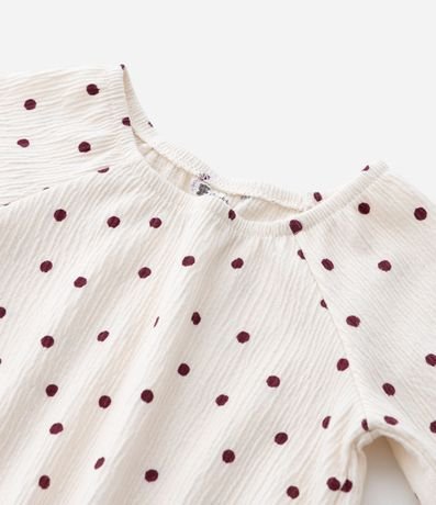 Body Infantil Texturizado con Estampado de Lunares – Talle RN a 18 Meses 5