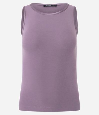 Blusa Básica en Viscosa con Cuello Redondo 2