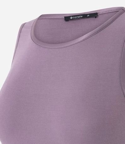 Blusa Básica en Viscosa con Cuello Redondo 3