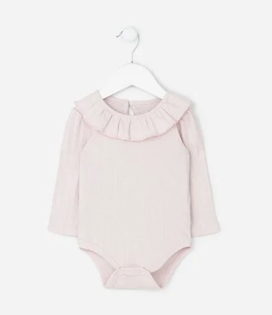 Body Infantil en Pointelle con Cuello Muñeca – Talle 0 a 18 Meses 2
