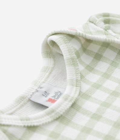 Body Infantil en Vichy con Estampado de Cerezas – Talle RN a 18 Meses 4