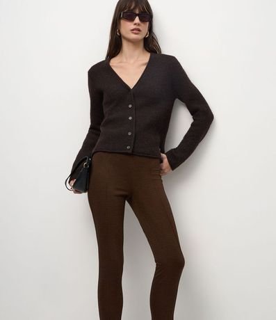 Pantalón Legging en Punto Roma con Cintura Elástica 2