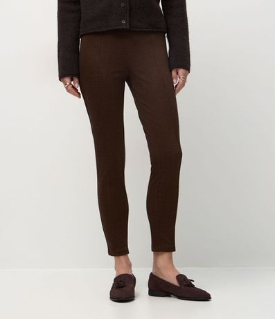 Pantalón Legging en Punto Roma con Cintura Elástica 3